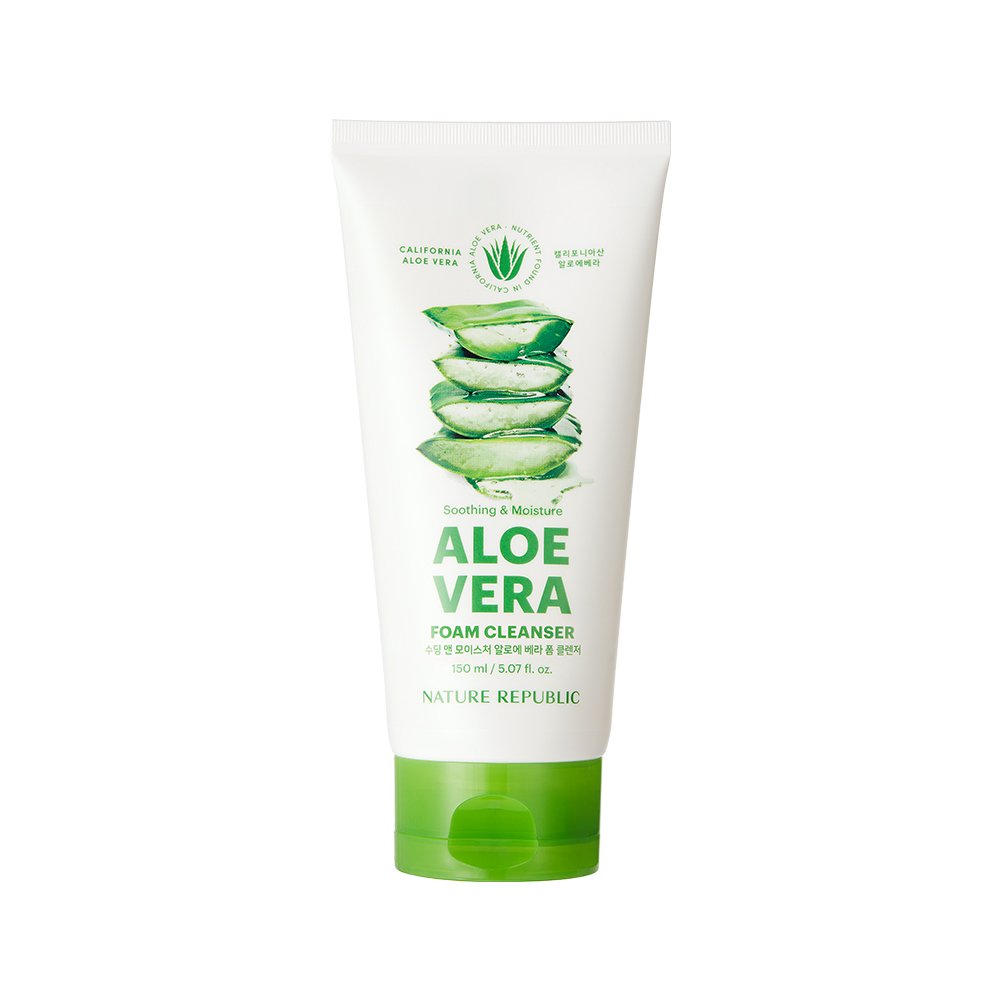 NATURE REPUBLIC - Soothing & Moisture Aloe Vera Foam Cleanser - 150ml