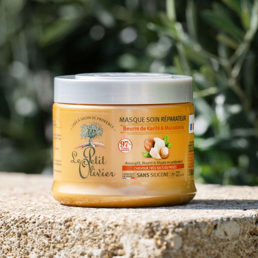 LE PETIT OLIVIER - Masque Réparateur Beurre de Karité et Macadamia - 330ml