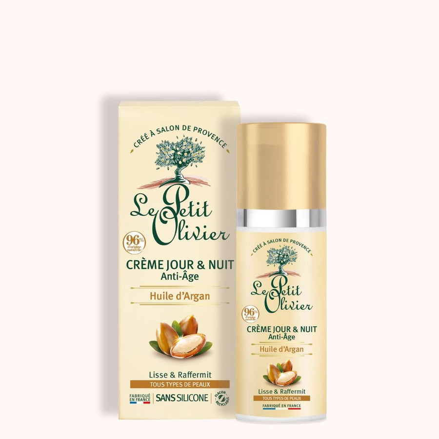 LE PETIT OLIVIER - Crème de Jour et Nuit Anti-âge Huile d'Argan - 50ml