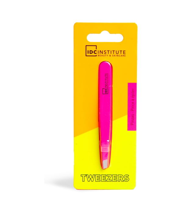 IDC INSTITUTE - 1 pince à épiler NEON PRECISION TWEEZER - réf Fushia