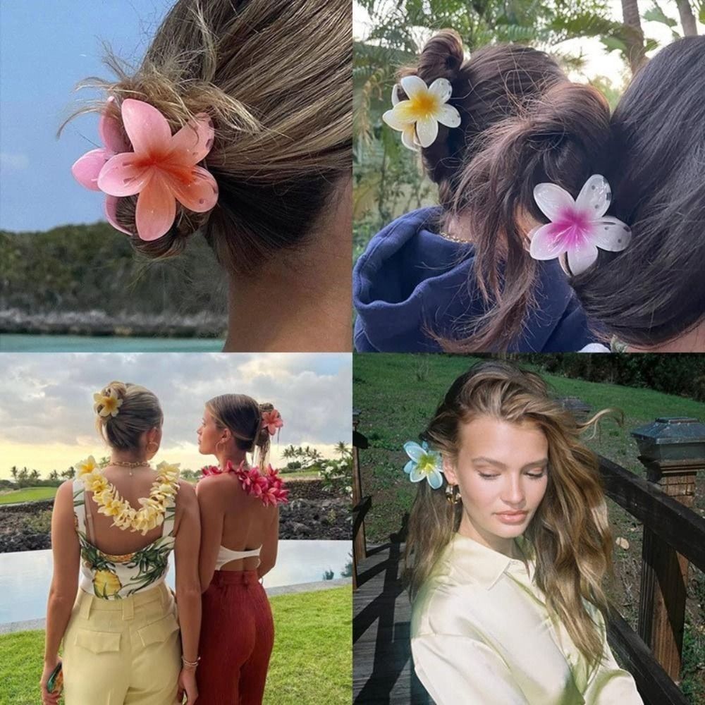 Poppin - Pince Cheveux Fleur Hawaïenne - réf Lilac