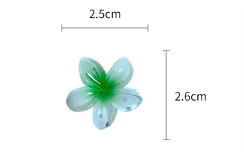 Poppin - 2x MINI Pince Cheveux Fleur Hawaïenne - réf Purple