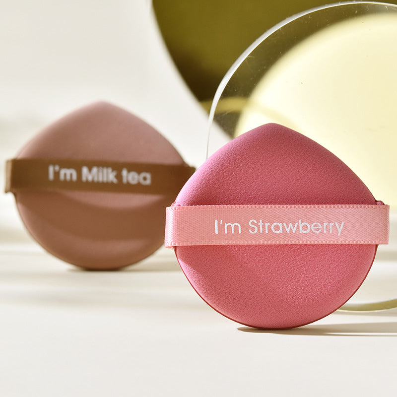 Poppin - Air Cushion Puff - réf I'm Strawberry ( 7pcs )
