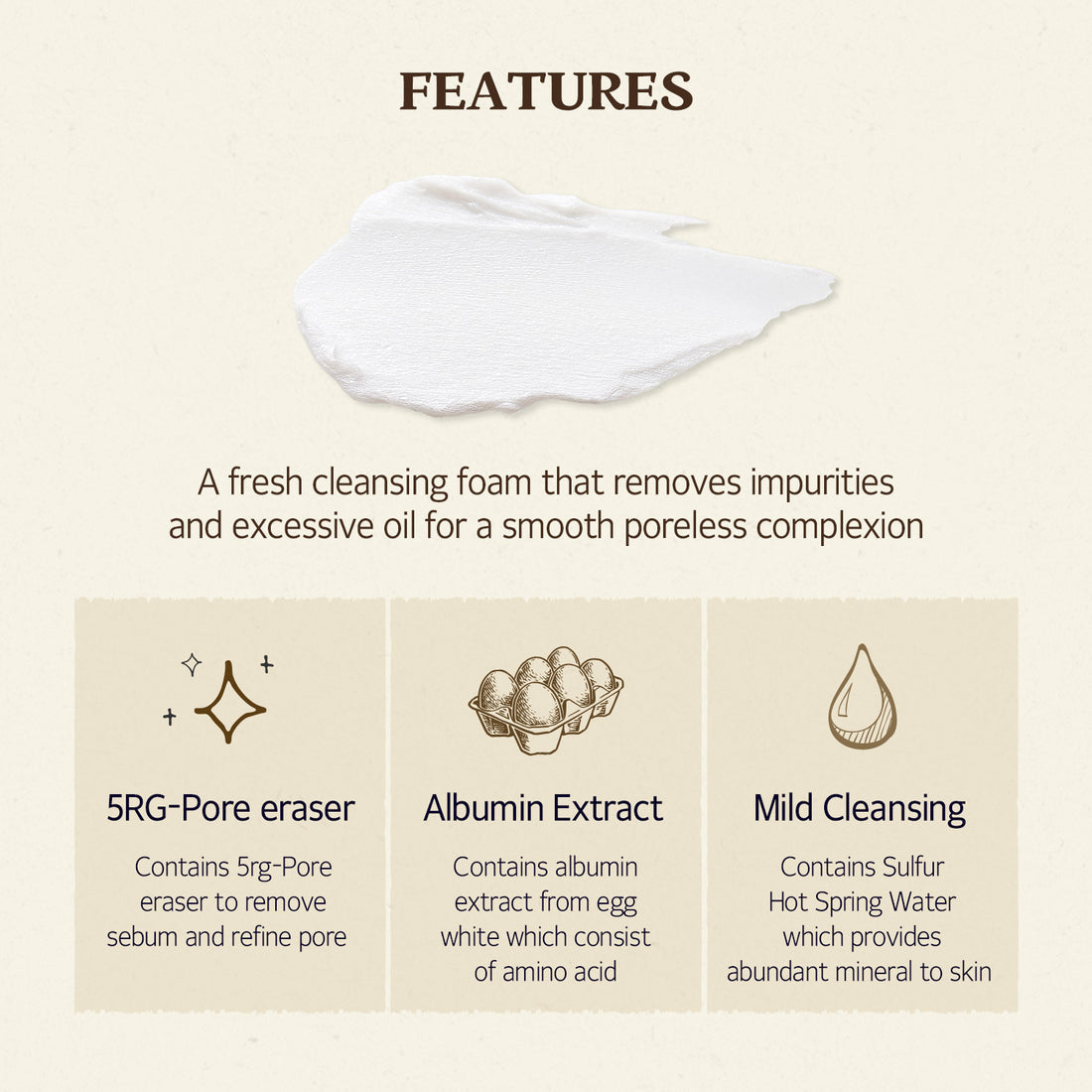 SKINFOOD - Egg White Perfect Pore Cleansing Foam - 150ml