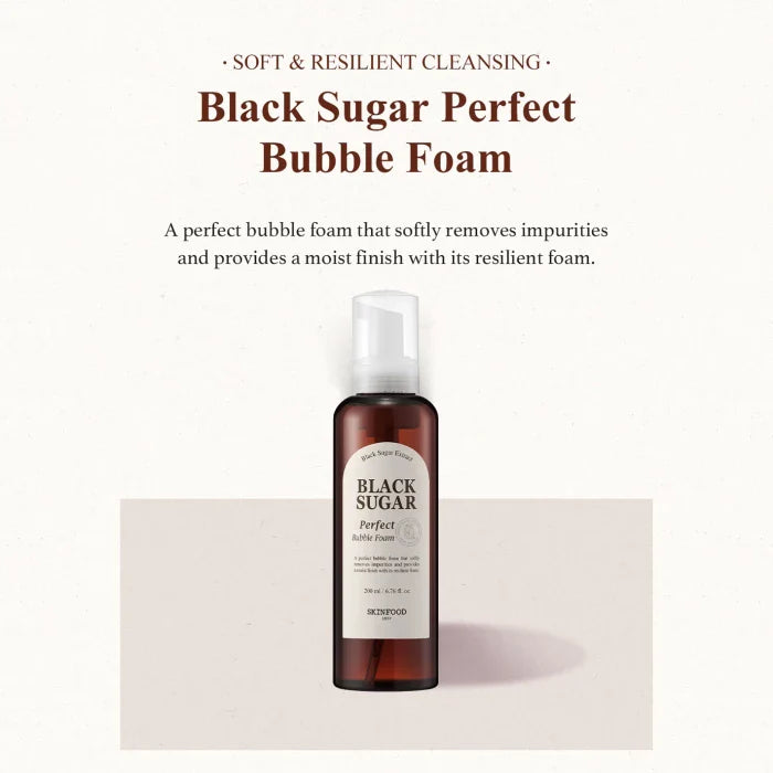 SKINFOOD - Black Sugar Perfect Bubble Foam - 200ml