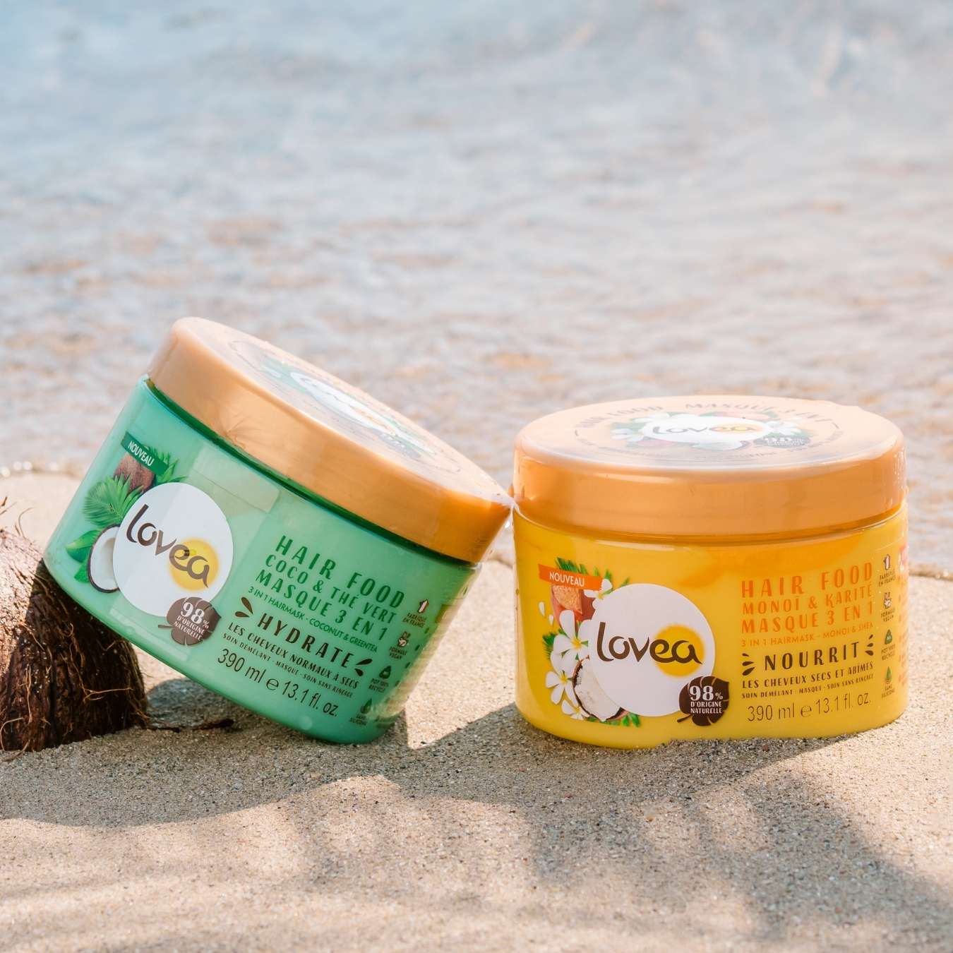 LOVEA - Hair Food Monoï & Karité- Cheveux Secs et Abîmés - 390ml