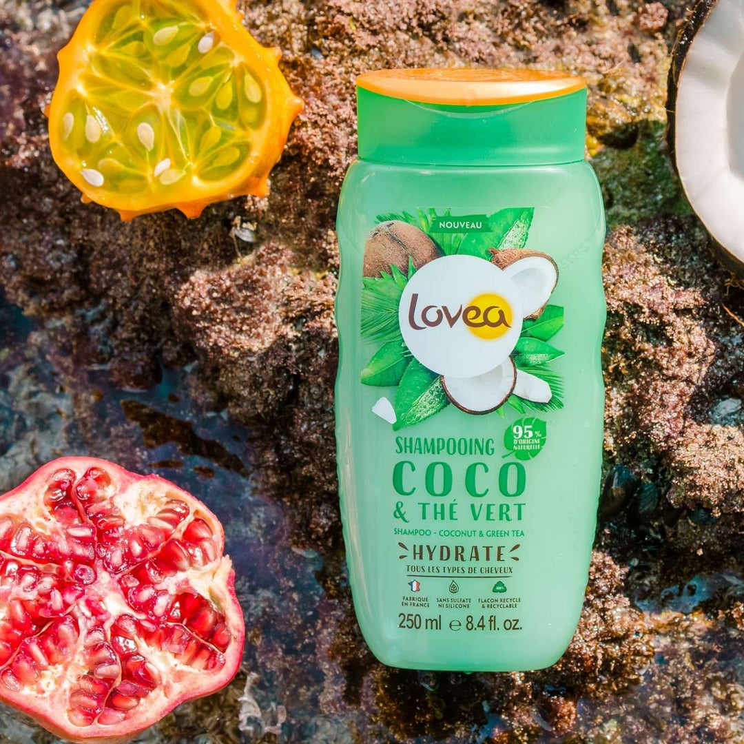 LOVEA - Shampooing Coco & Thé Vert - Tous types de cheveux - 250ml