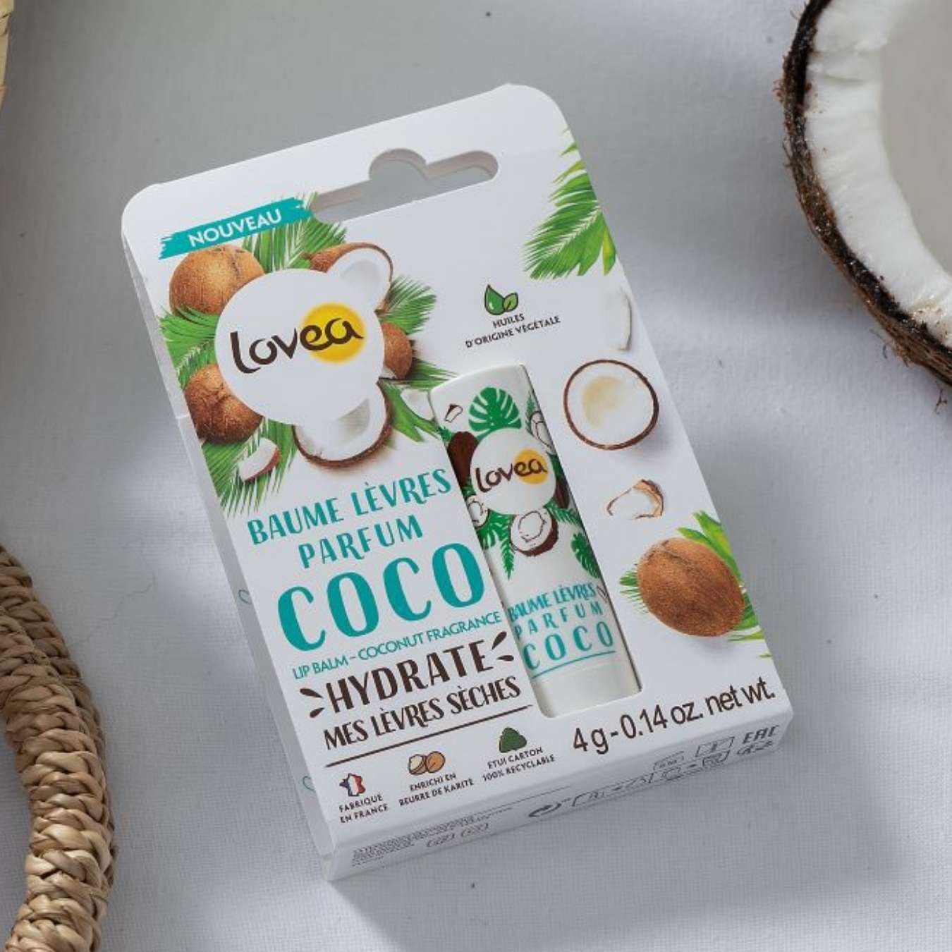 LOVEA - Baume Lèvres Parfum Coco - 4g