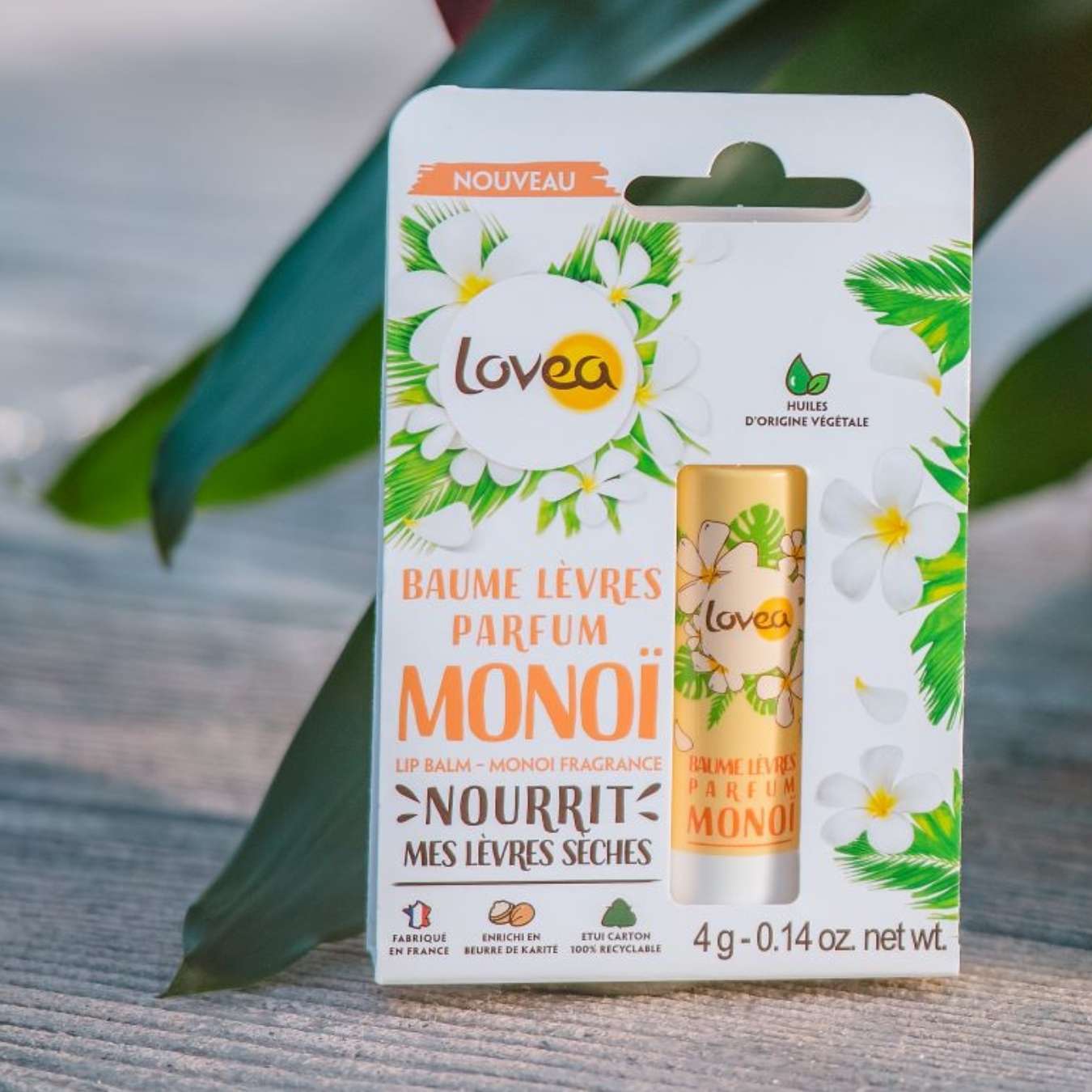 LOVEA - Baume Lèvres Parfum Monoï - 4g