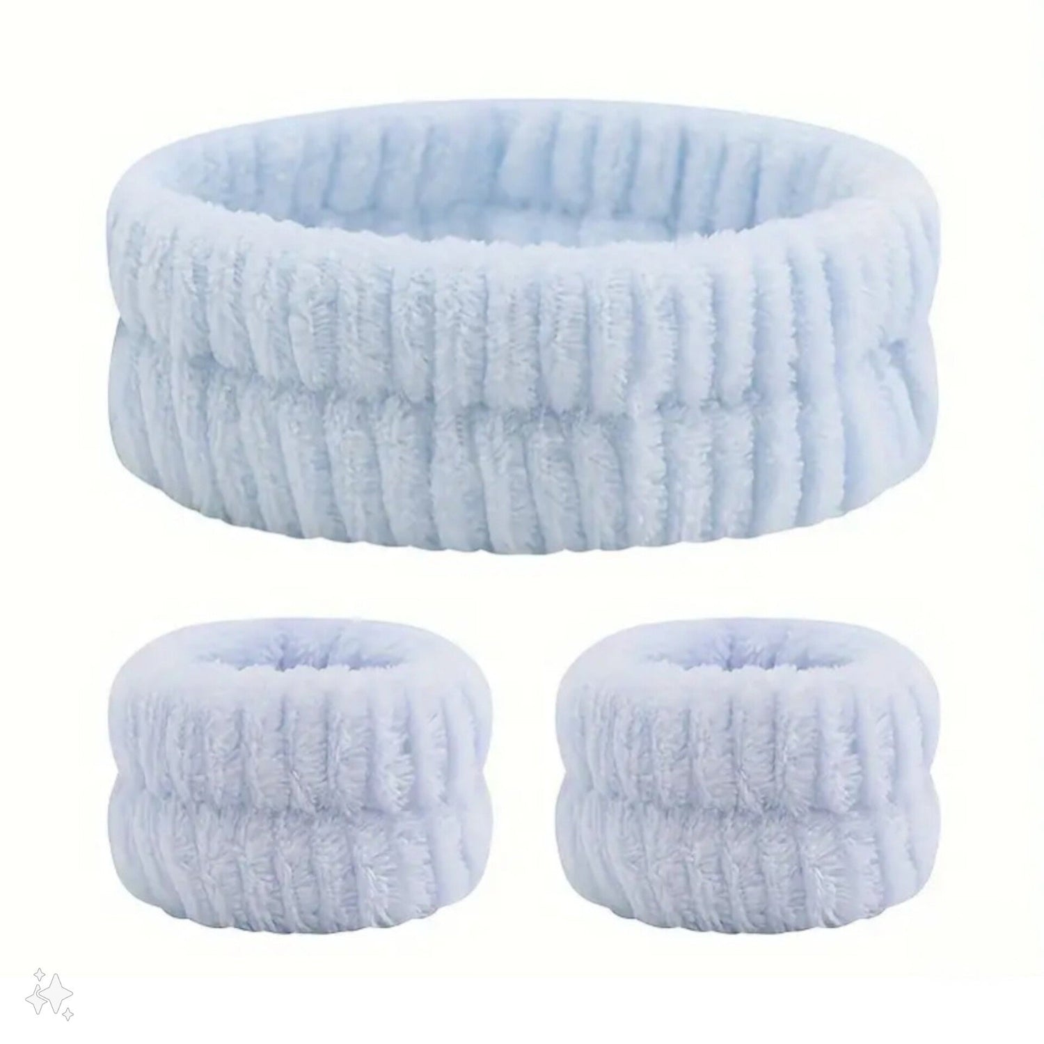 POPPIN - Bandeau de lavage de poignet et tête - réf Blue ( 3pcs )