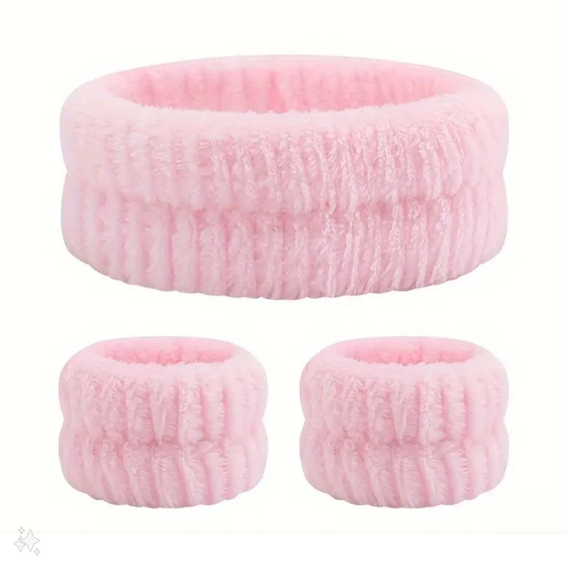 POPPIN - Bandeau de lavage de poignet et tête - réf Red ( 3pcs )