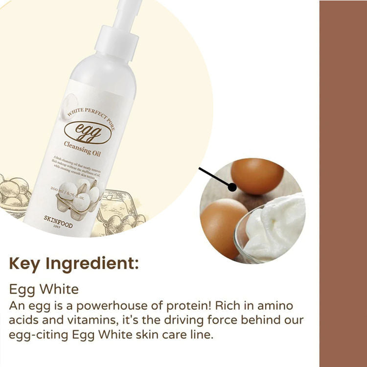SKINFOOD - Egg White  Perfect Pore Cleansing Oil - 200ml