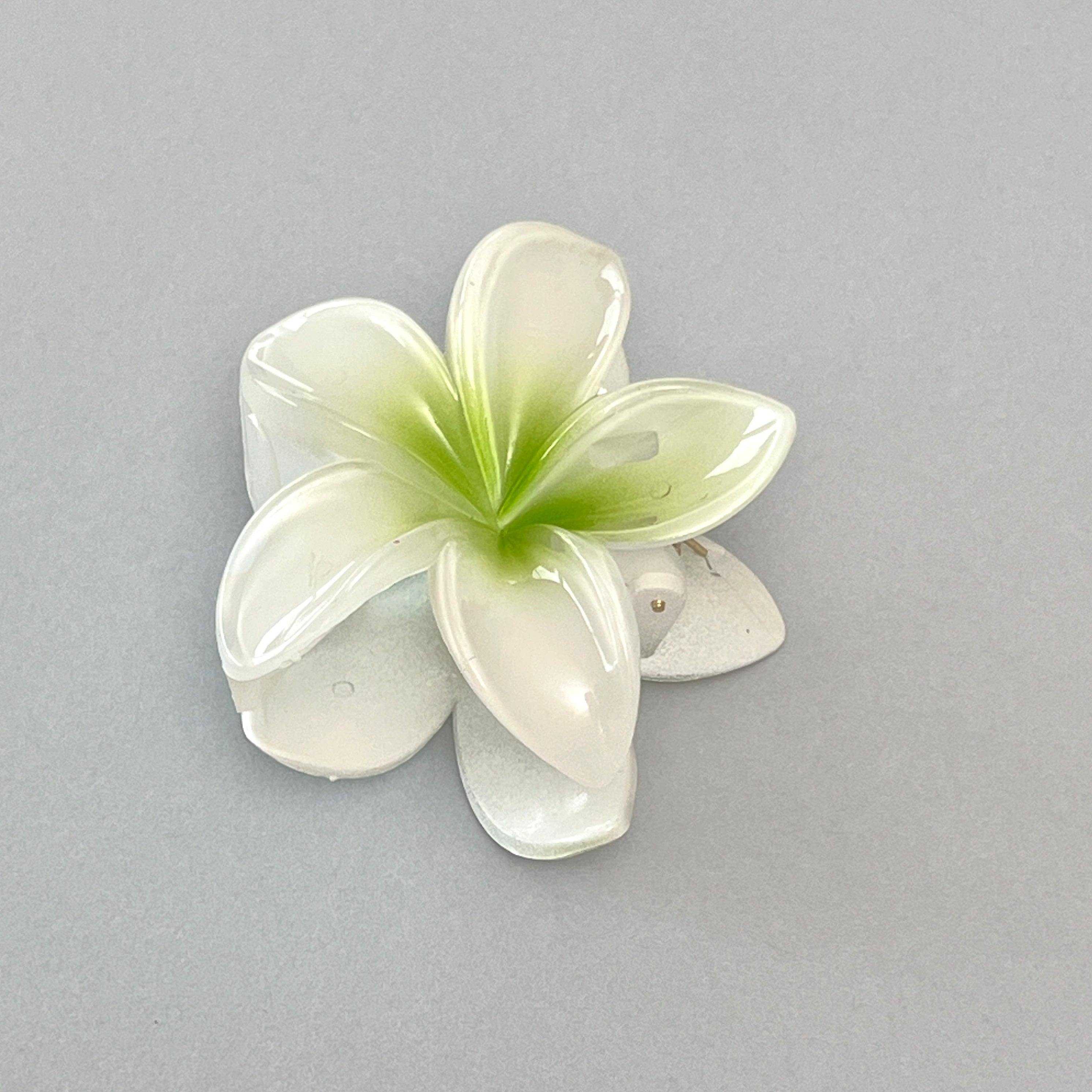 Poppin - 3x Pinces Cheveux Fleur Hawaïenne - réf Green
