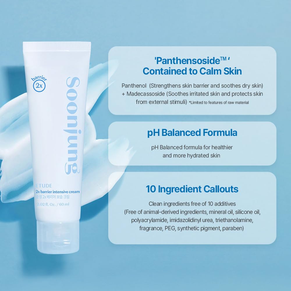 ETUDE - SoonJung 2x Barrière Crème Intensive - 60ml