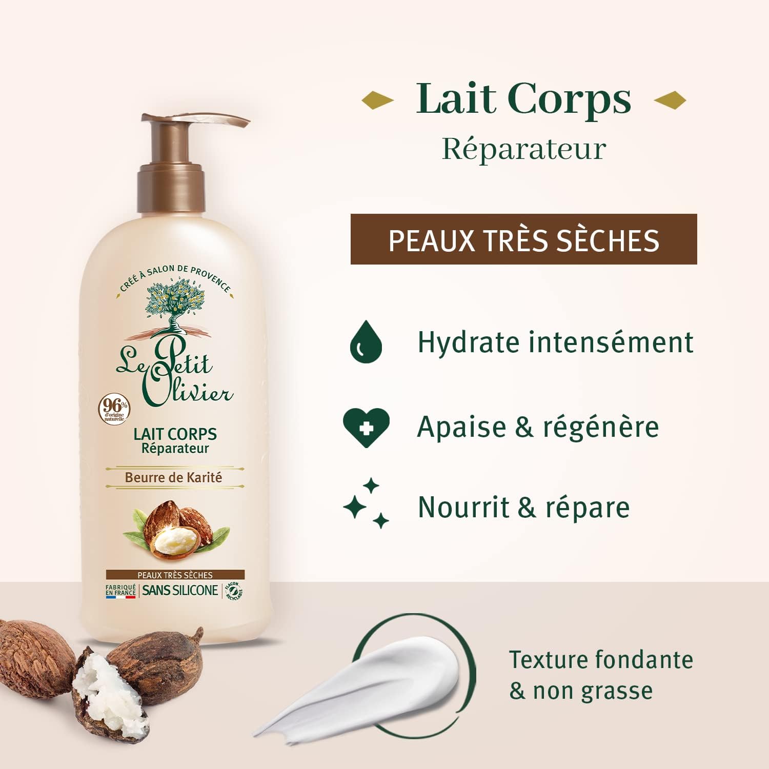 LE PETIT OLIVIER - Lait de Corps Réparateur Beurre de Karité - 250ml