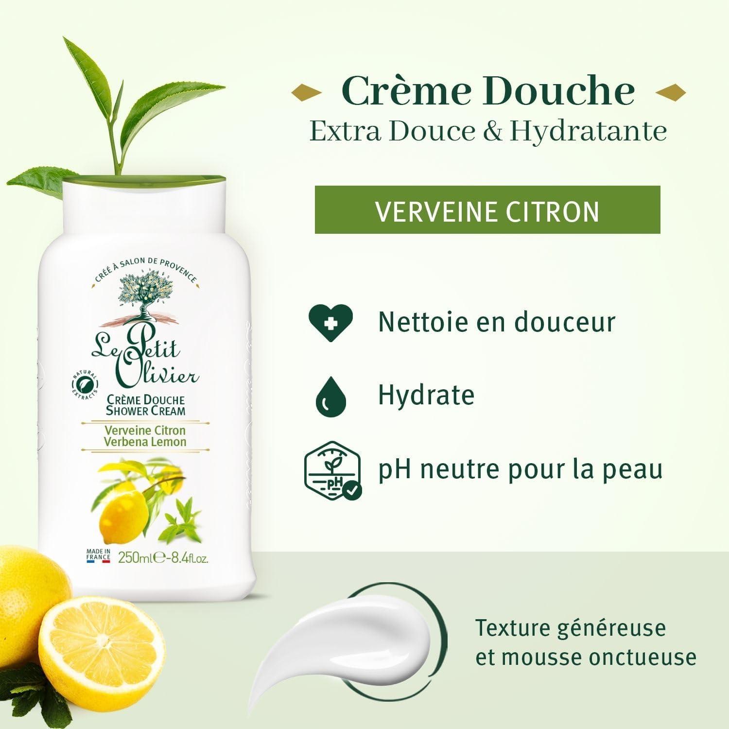LE PETIT OLIVIER - Crème Douche Verveine Citron - 250ml