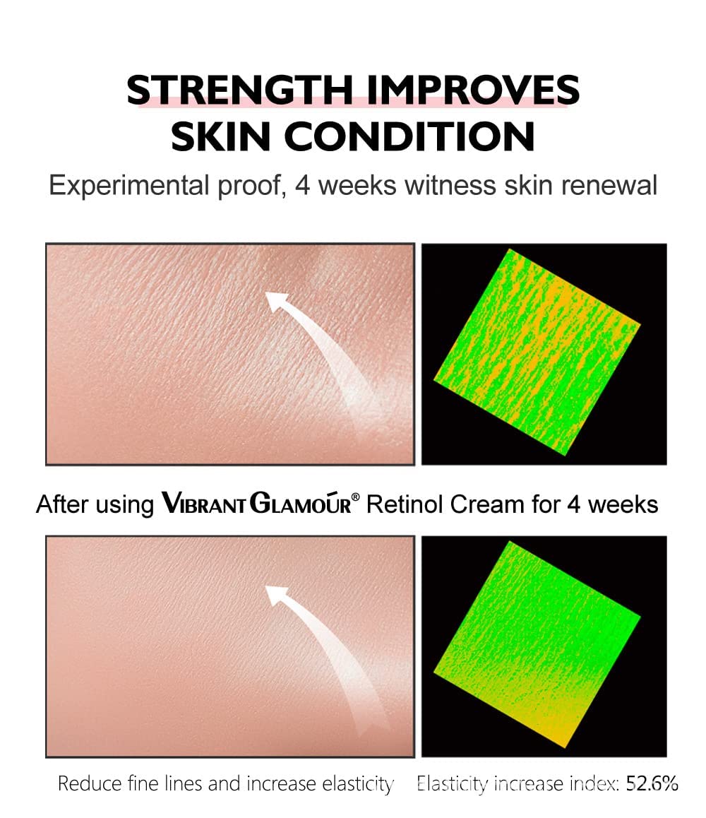 Vibrant Glamour - Retinol Cream, Crème Visage Anti-Âge - 30g