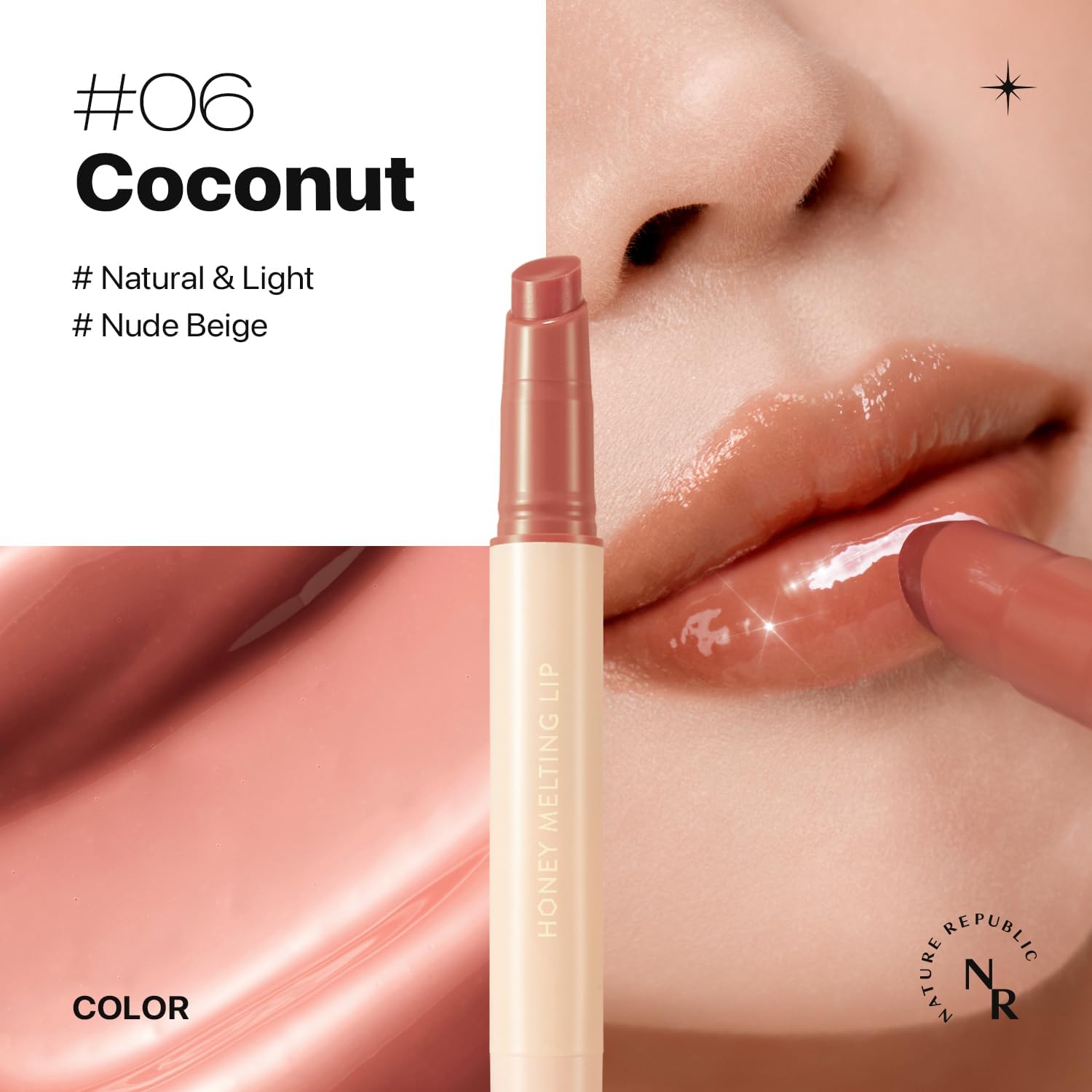 NATURE REPUBLIC - Honey Melting Lip - réf 06 Coconut