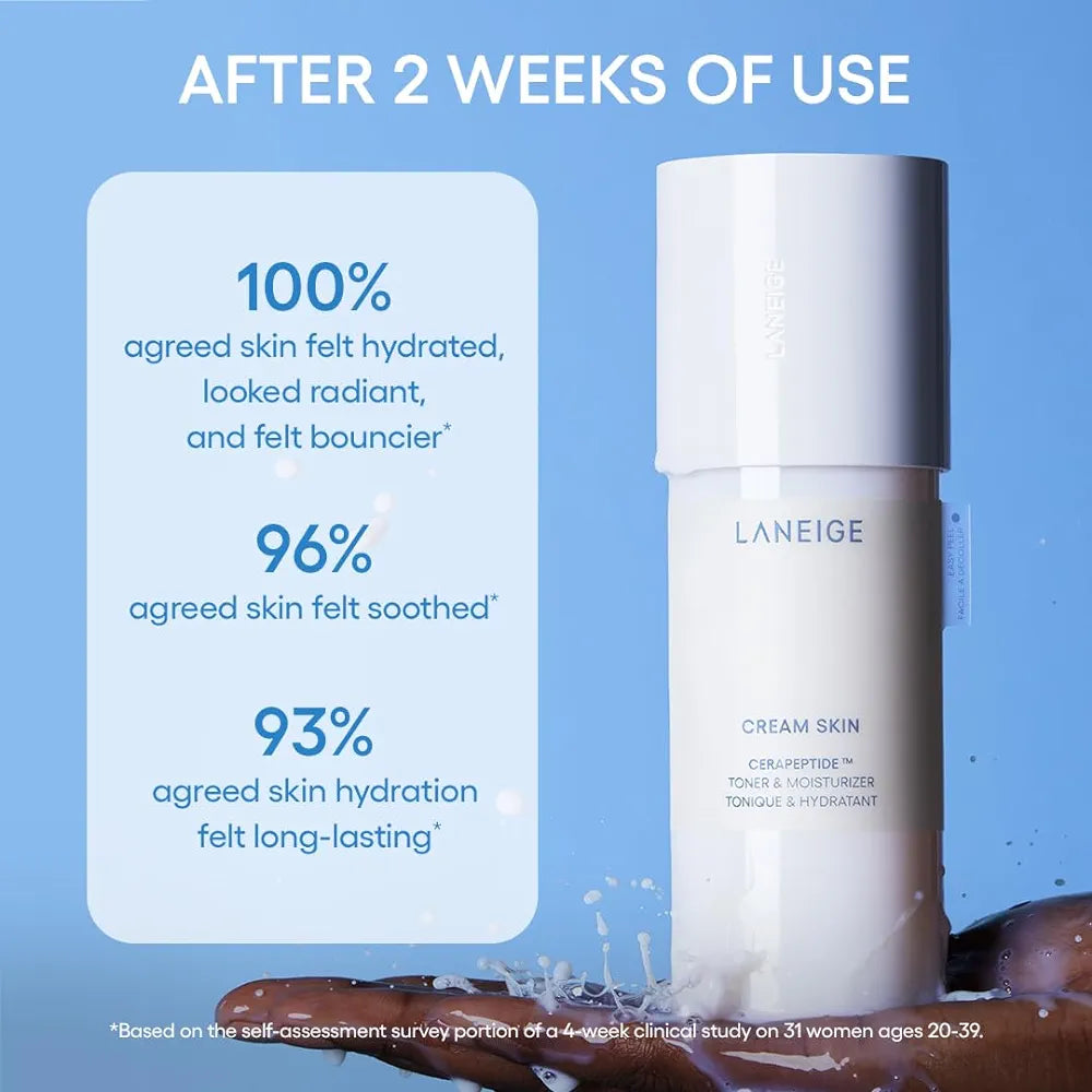 LANEIGE - Cream Skin Cerapeptide - Lotion Tonique et Hydrante - 170 ml