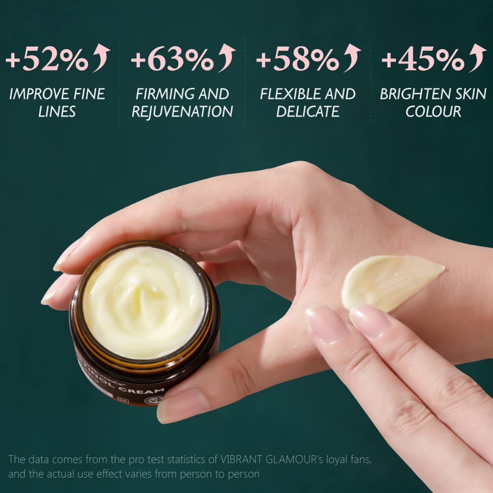 Vibrant Glamour - Retinol Cream, Crème Visage Anti-Âge - 30g