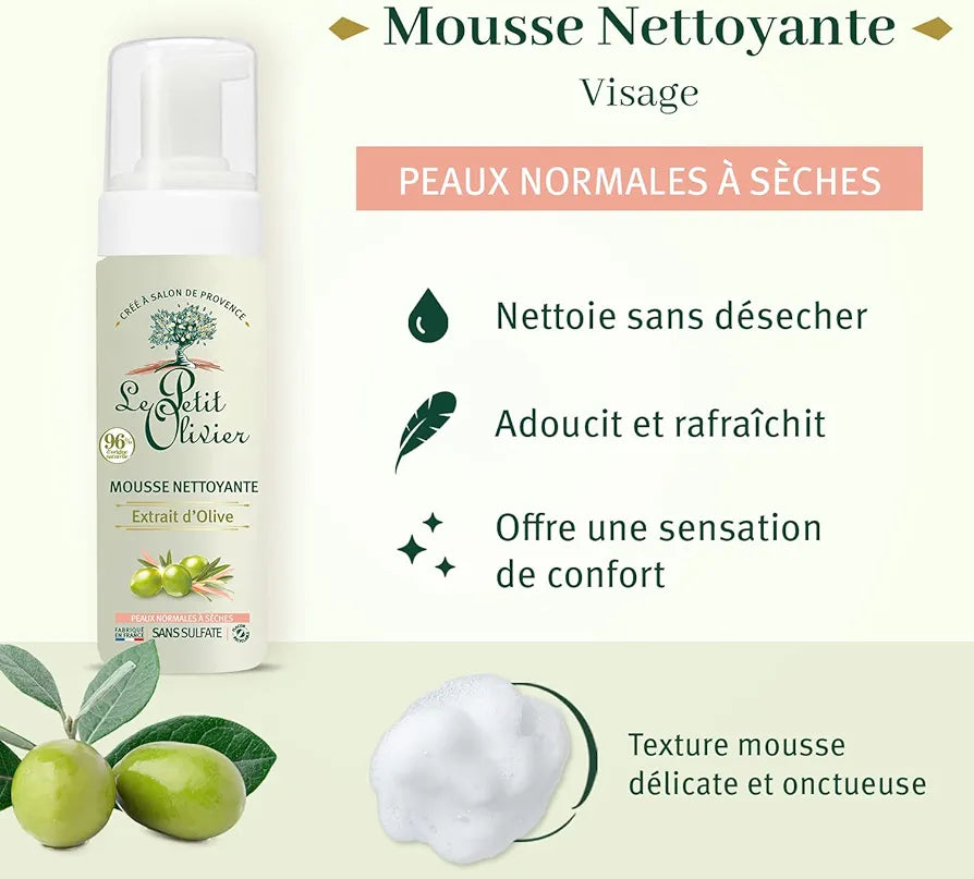 LE PETIT OLIVIER - Mousse Nettoyante - 150ml