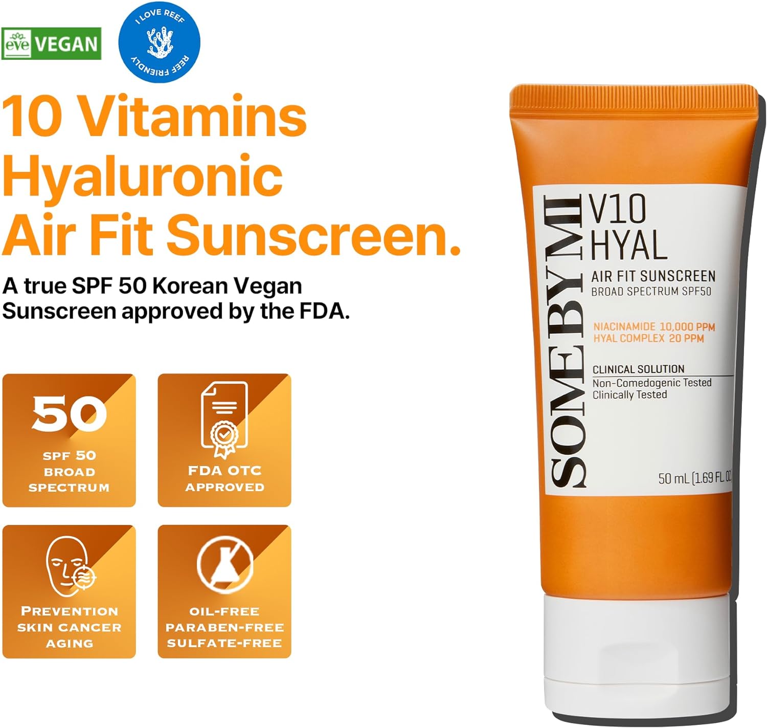SOME BY MI - V10 Hyal Airfit Sunscreen - 50ml