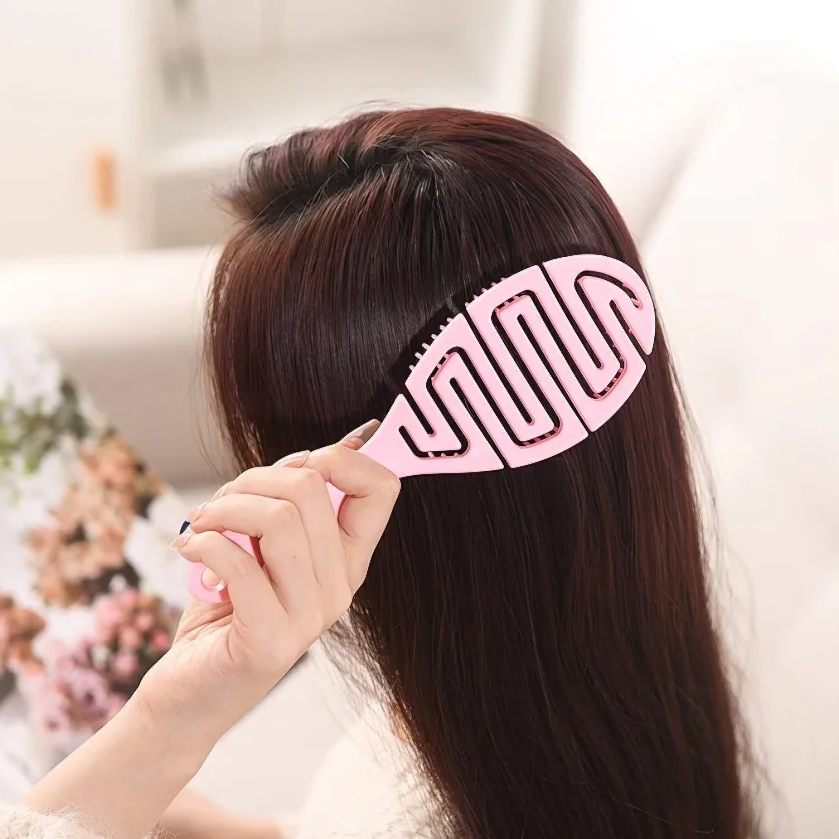 IDC INSTITUTE - Super Flexible Brush, Anti Frizz & Static ( Pink )