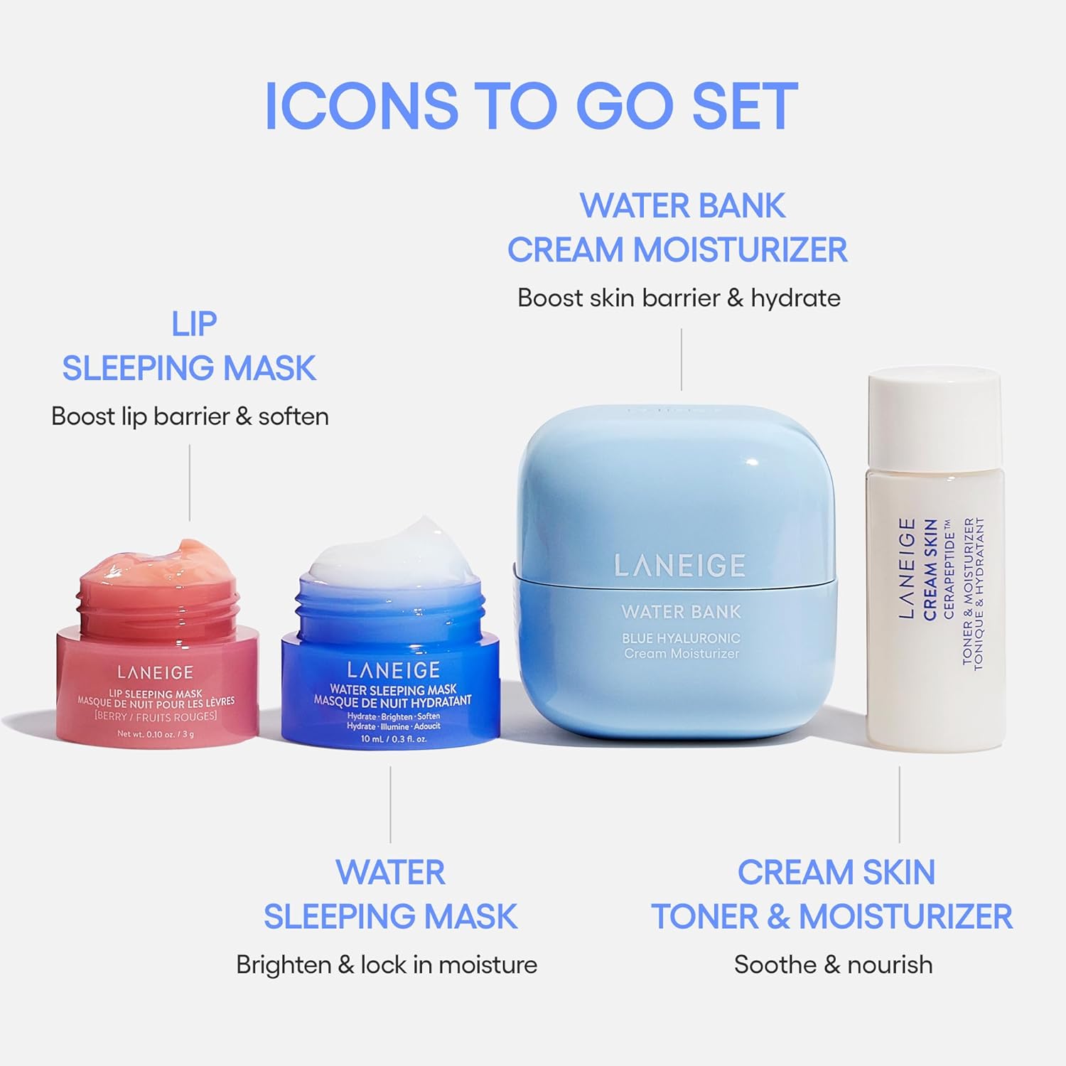 LANEIGE - Icons To Go Set ( 4pcs Mini )