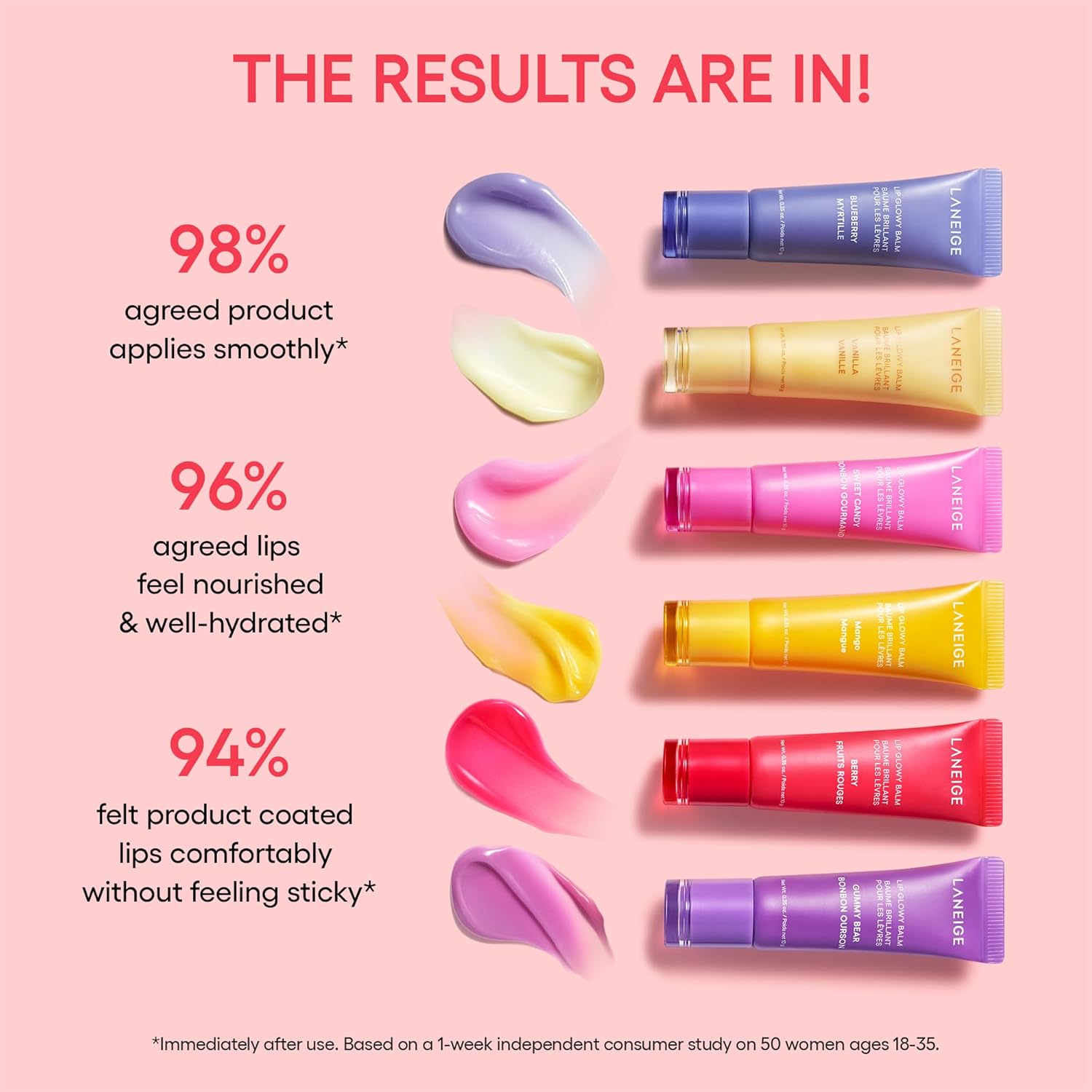 LANEIGE - Lip Glowy Balm Baume à lèvres brillant - réf Vanilla