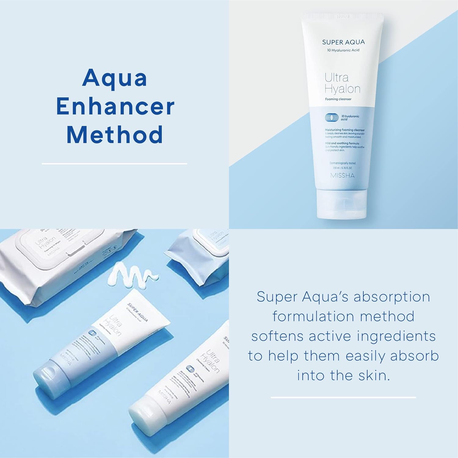MISSHA - Super Aqua Ultra Hyalron Cleansing Foam - 200ml