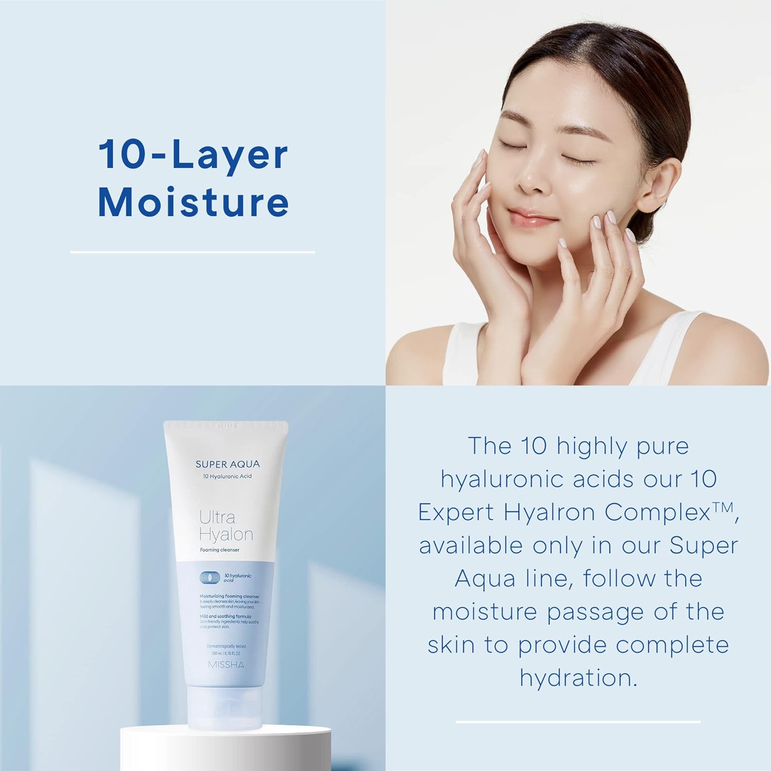 MISSHA - Super Aqua Ultra Hyalron Cleansing Foam - 200ml
