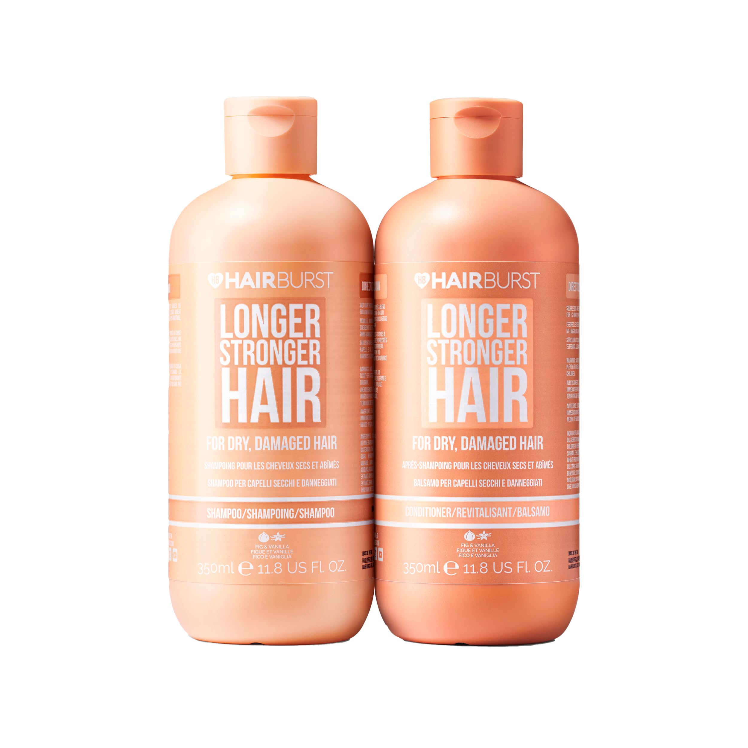 HAIRBURST - Shampoing + Conditioner Pour Cheveux Secs et Abîmés - 350ml
