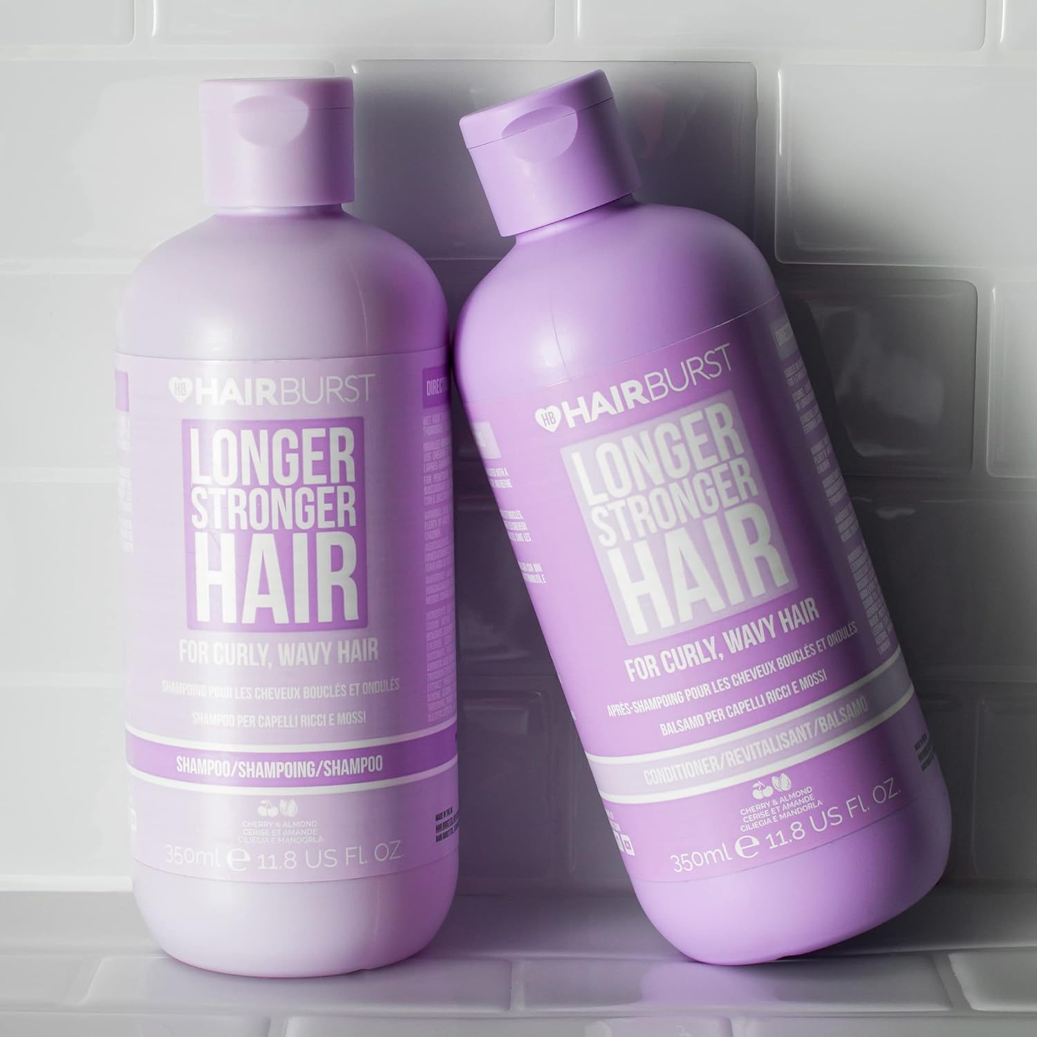 HAIRBURST - Shampoing + Conditioner Pour Cheveux Bouclés et Ondulés - 2x350ml