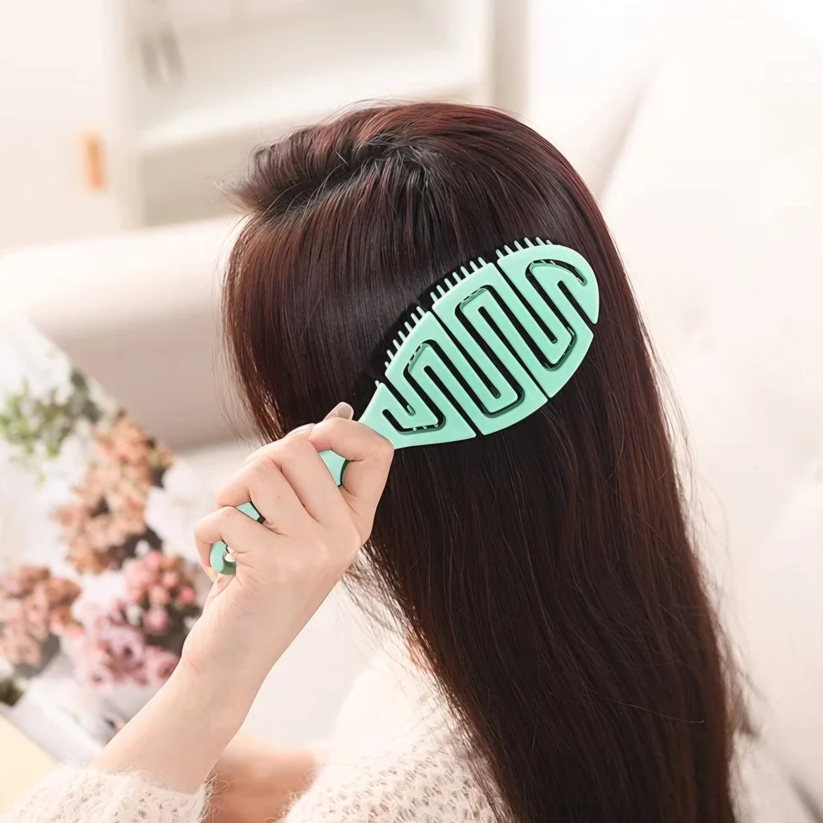 IDC INSTITUTE - Super Flexible Brush, Anti Frizz & Static ( Pink )