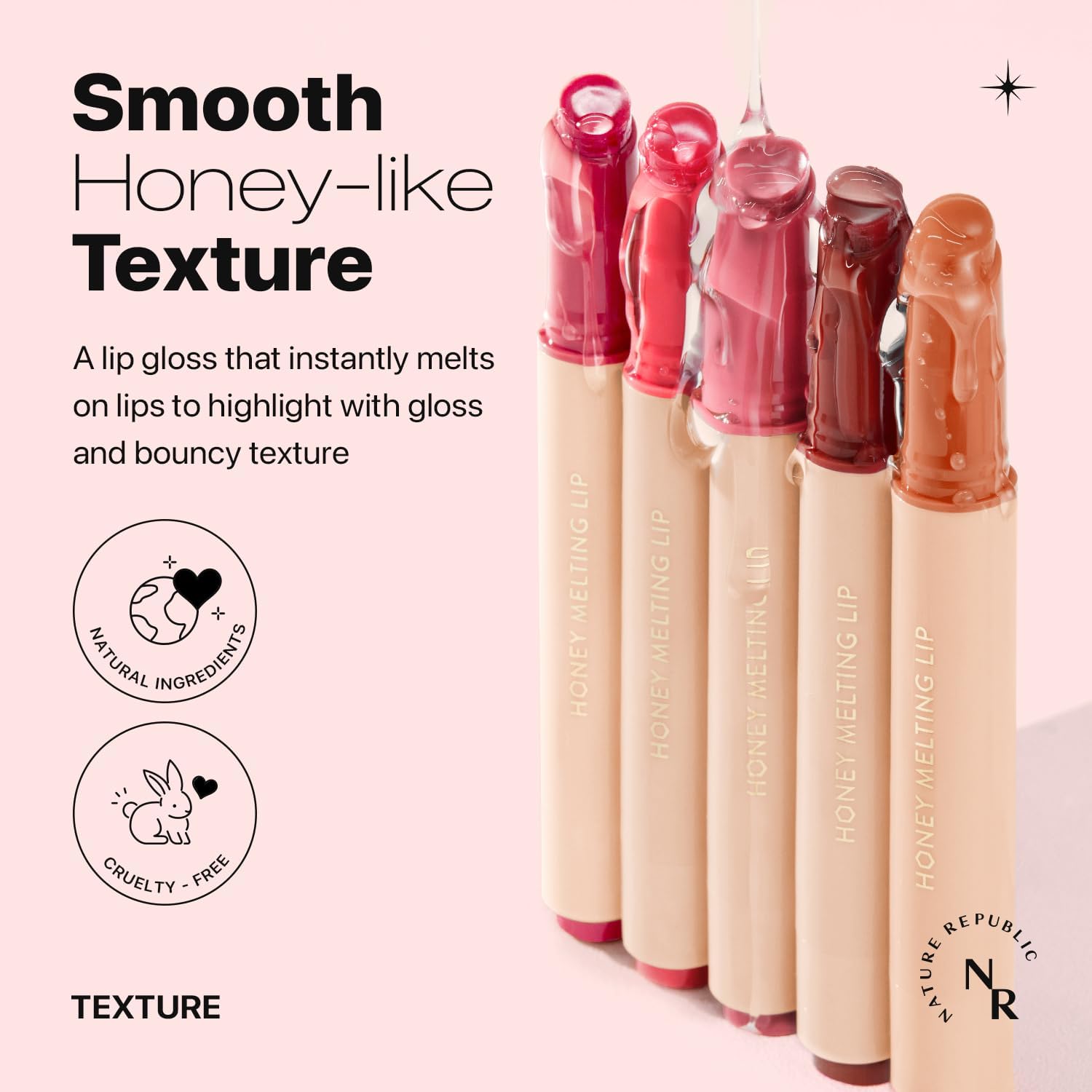 NATURE REPUBLIC - Honey Melting Lip - réf 04 Pomegranate