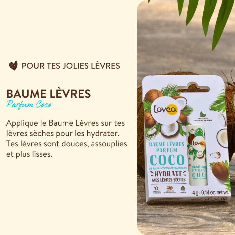 LOVEA - Baume Lèvres Parfum Coco - 4g