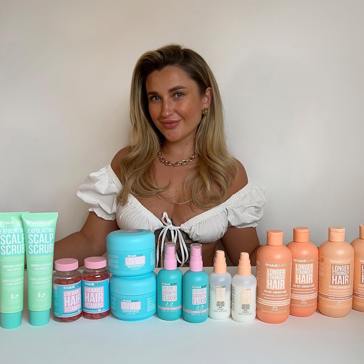 HAIRBURST - Shampoing + Conditioner Pour Cheveux Secs et Abîmés - 350ml
