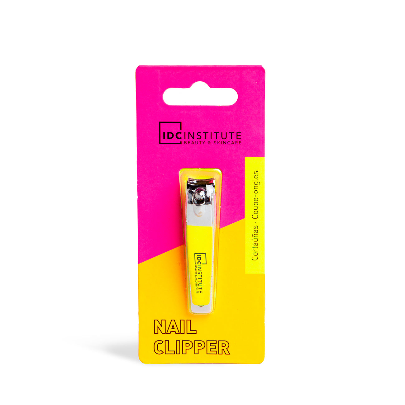 IDC INSTITUTE - Nail Clipper with Silicone - réf Yellow