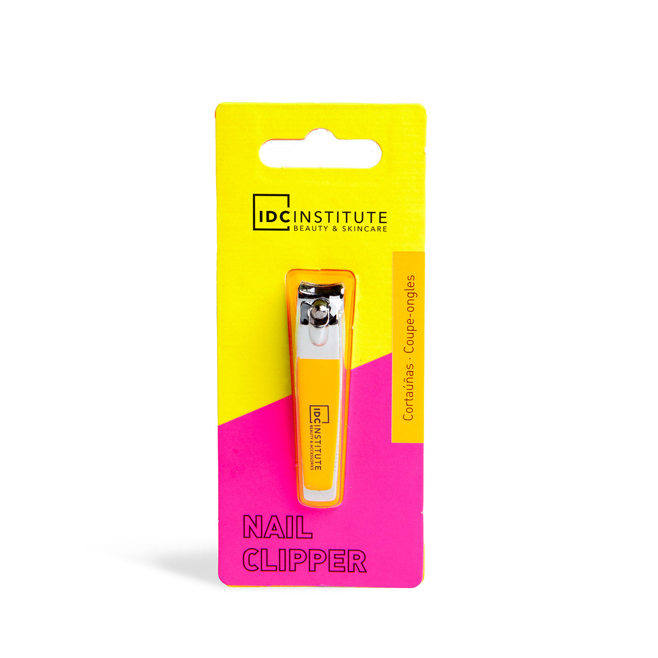 IDC INSTITUTE - Nail Clipper with Silicone - réf Orange
