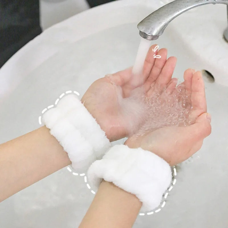 POPPIN - Bandeau de lavage de poignet - réf Light Pink ( 2pcs )