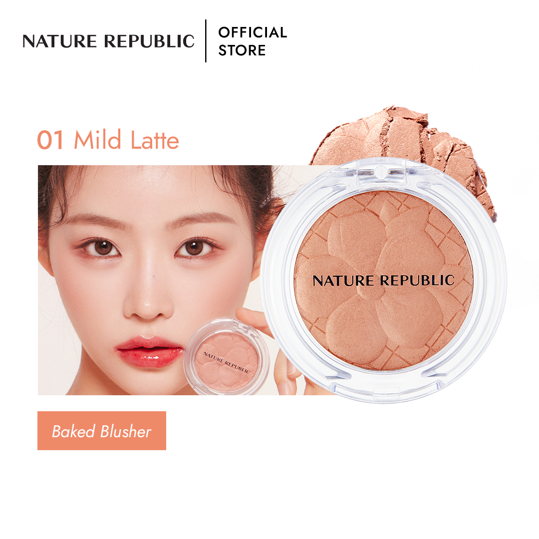 NATURE REPUBLIC - Baked Blusher - réf 01 Mild Latte