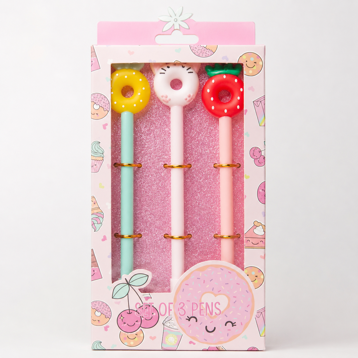 MOSTROPI - Set de 3 Stylo Donuts