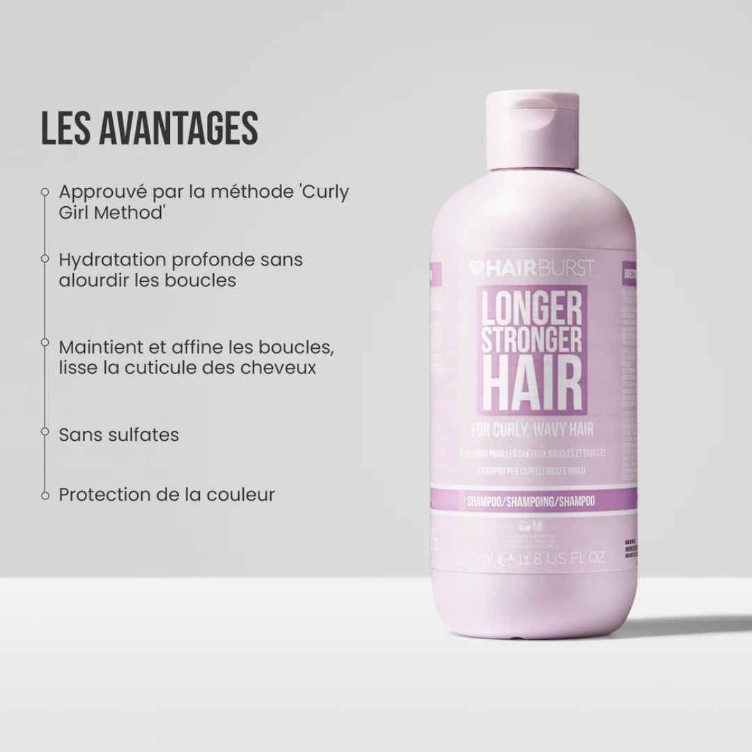 HAIRBURST - Shampoing Pour Cheveux Bouclés et Ondulés - 350ml