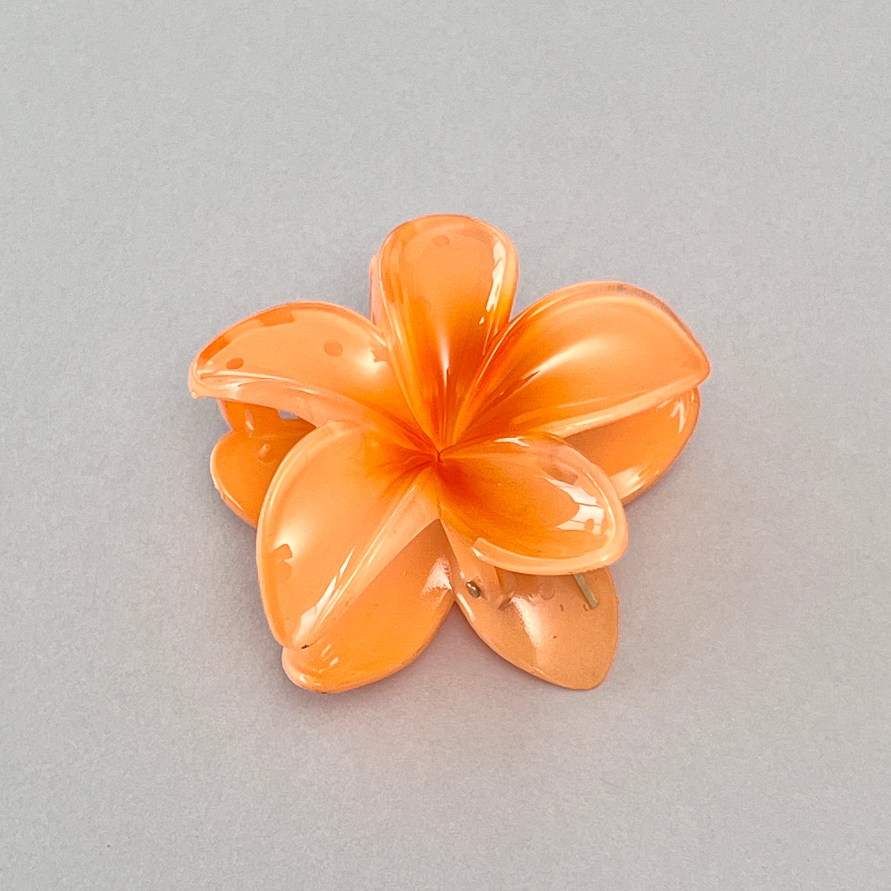 Poppin - Pince Cheveux Fleur Hawaïenne - réf Orange