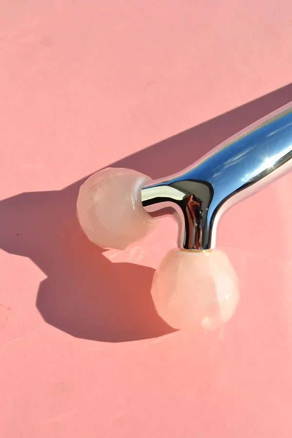 FACELAB -Deep massage Rose quartz Facial Roller