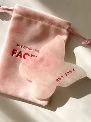 FACELAB - Rose Quartz Butterfly shaped Gua Sha