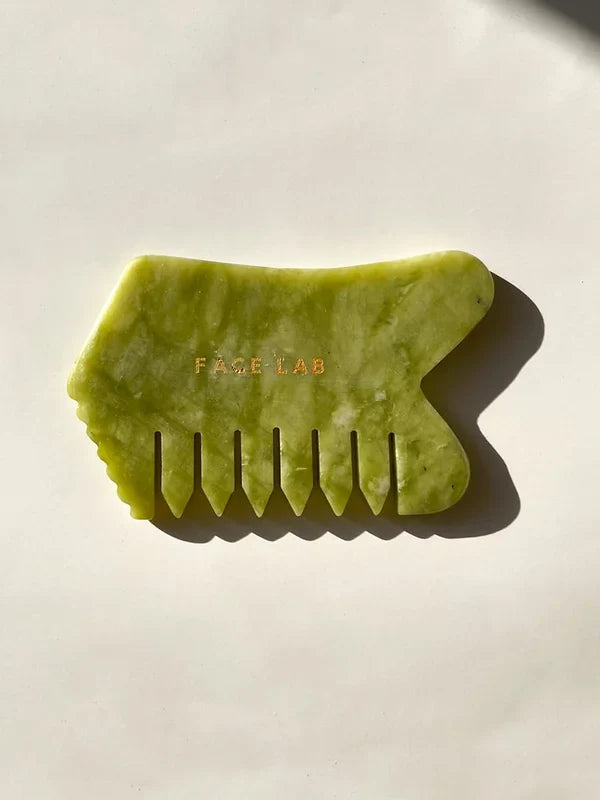 FACELAB -Green Jade Comb Gua Sha