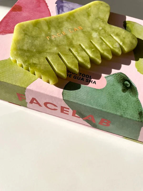 FACELAB -Green Jade Comb Gua Sha