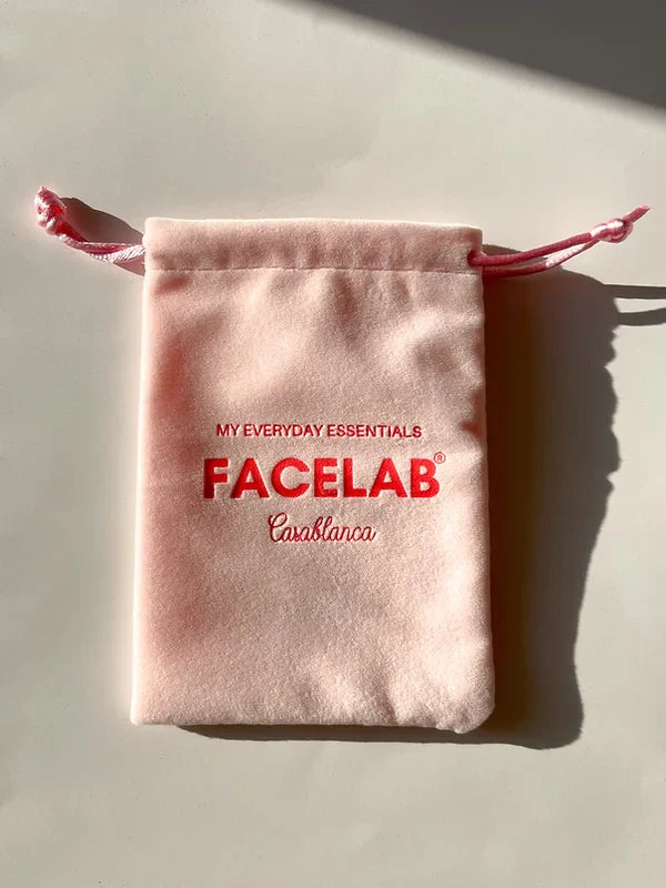 FACELAB - 2in1 Rose Quartz Stainless Steel Gua Sha & Rose Quartz Roller