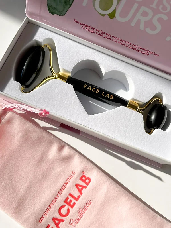 FACELAB - Black Obsidian Facial Roller - réf Gold